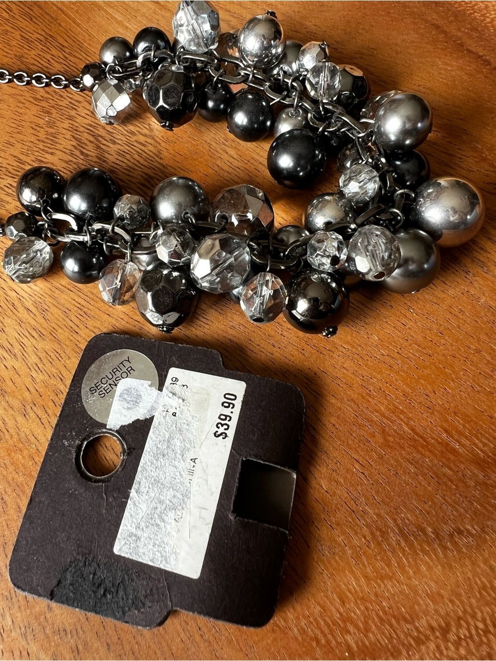 The Limited Gunmetal Chunky Cha-Cha Necklace & Bracelet Set Y2K - Picture 4 of 7